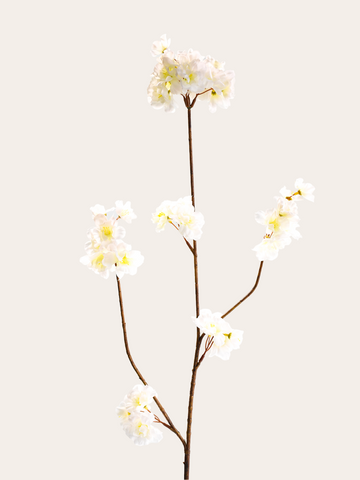 Bloesemtak Prunus 88cm crème