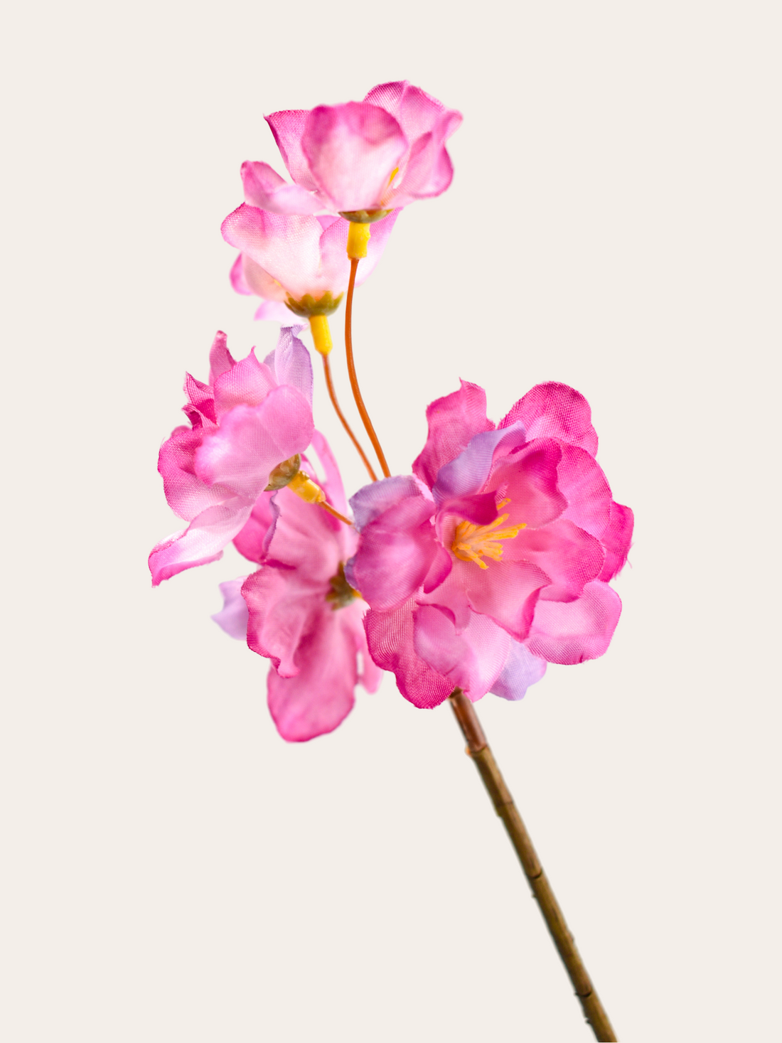 Bloesemtak Prunus 88cm donker roze